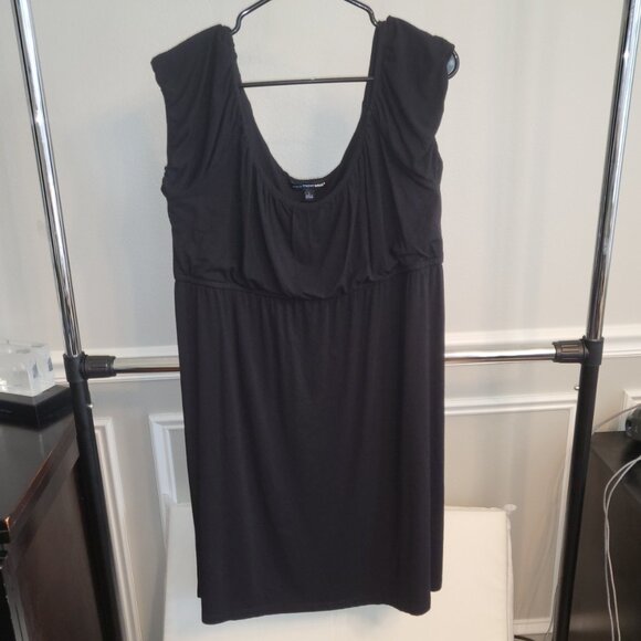 Saint Tropez West Little Black Dress Size Large Midi Romantic Whimsigoth - Picture 2 of 11